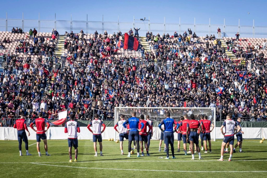 cagliari allenamento
